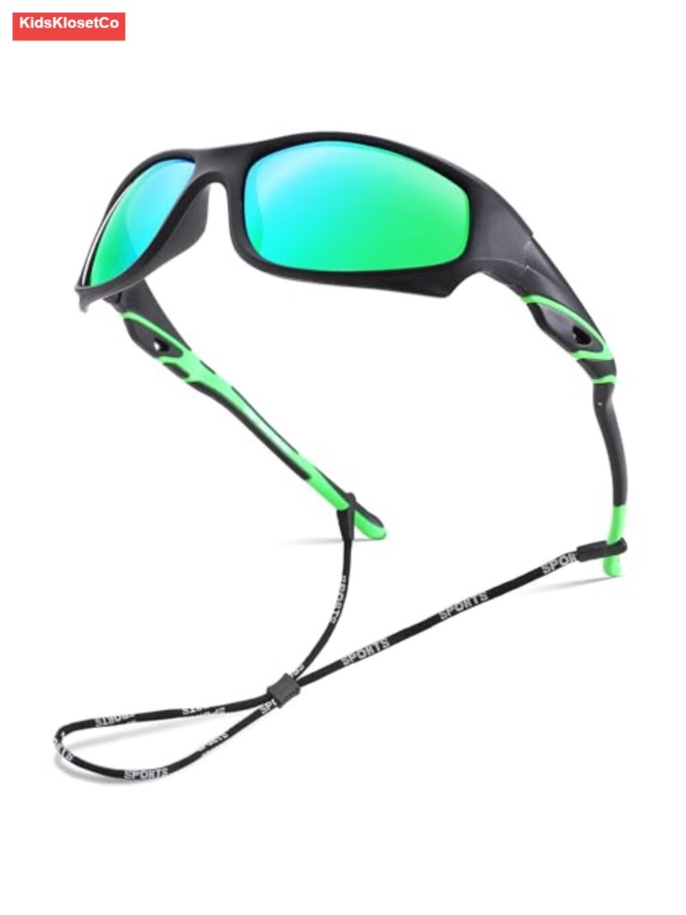 Unbreakable Flexible Polarized Youth Sports Sunglasses with Strap for Boys Girls